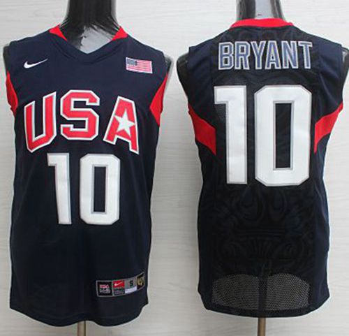 Nike 2008 Team USA #10 Kobe Bryant Dark Blue Stitched NBA Jersey [NBA