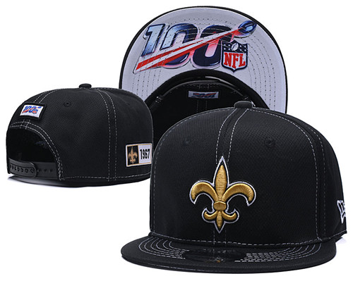 NFL New Orleans Saints 2019 100th Season Stitched Snapback Hats 026