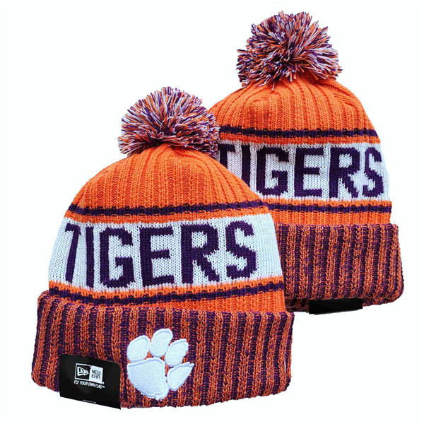 Clemson Tigers Knit Hats 001