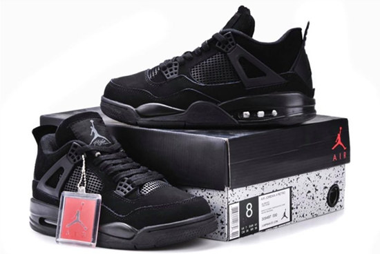 Men's Air Jordan AJ4 Black Shoes 20200100598 [Jordan_Shoes