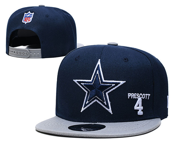 NFL Dallas Cowboys #4 Prescott Stitched Snapback Hats 026