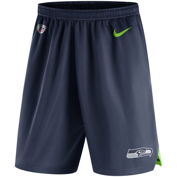 Men's Seattle Seahawks Nike Navy Knit Performance Shorts [NFL_Shorts ...