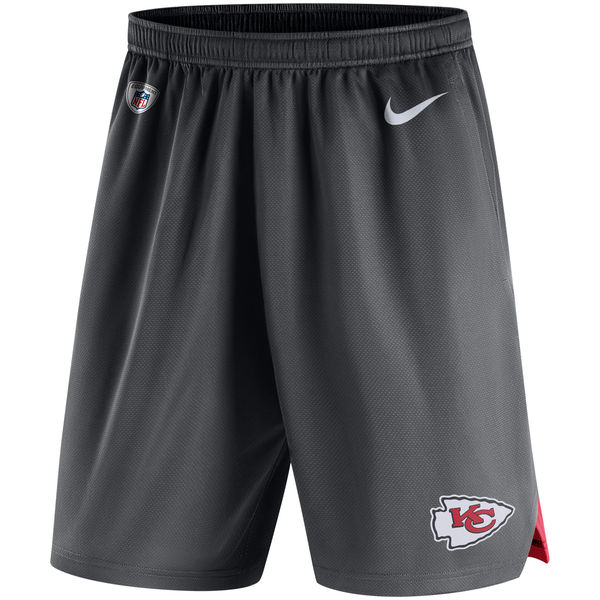 Men's Kansas City Chiefs Nike Charcoal Knit Performance Shorts [NFL_Shorts_Chiefs_01] - $17.50 ...