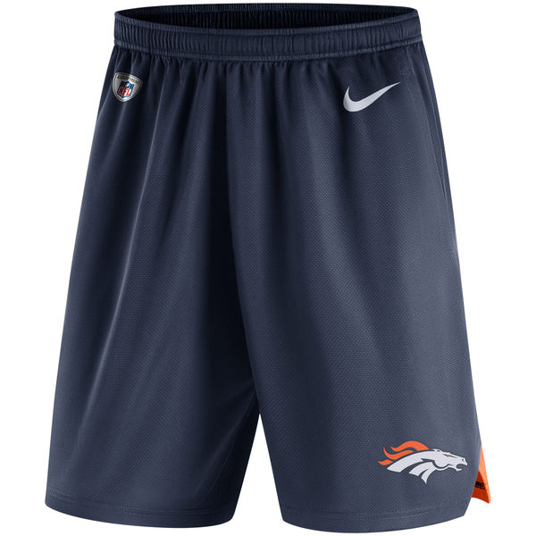 Men's Denver Broncos Nike Navy Knit Performance Shorts