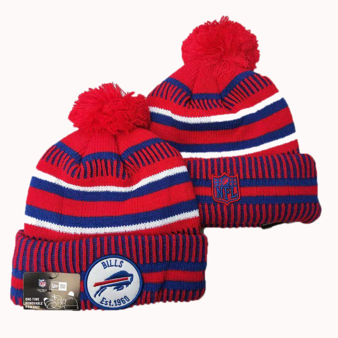 NFL Buffalo Bills New Era 2019 Sideline Road Reverse Sport Knit Hats 009