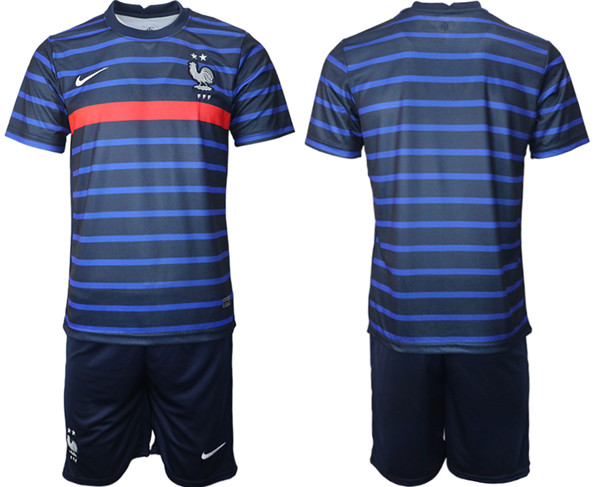 Men's France Custom Euro 2021 Navy Soccer Jersey and Shorts Men's Hungary Custom Euro 2021 Soccer Jersey and Shorts (Check description if you want Women or Youth size)