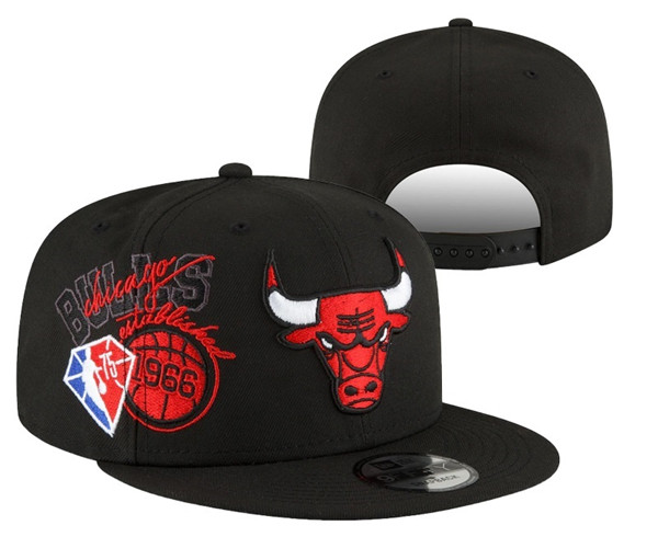Chicago Bulls Stitched Snapback 75th Anniversary Hats 058