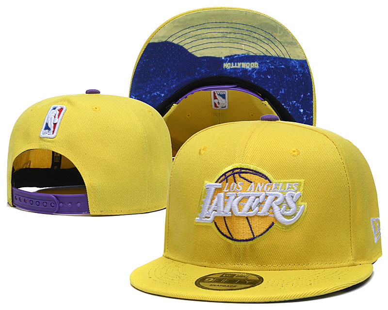 NBA Los Angeles Lakers Stitched Snapback Hats 009