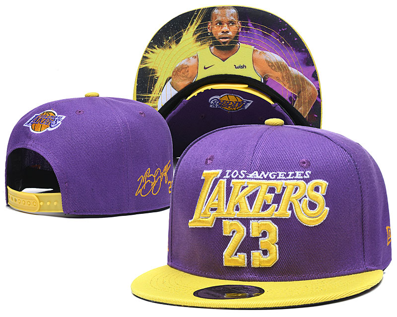 NBA Los Angeles Lakers Stitched Snapback Hats 003