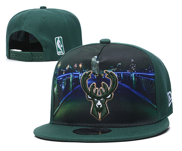 NBA Milwaukee Bucks Stitched Snapback Hats 003