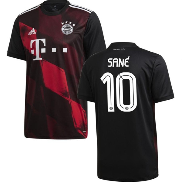 Men's FC Bayern München #10 Leroy Sané Black Football jersey