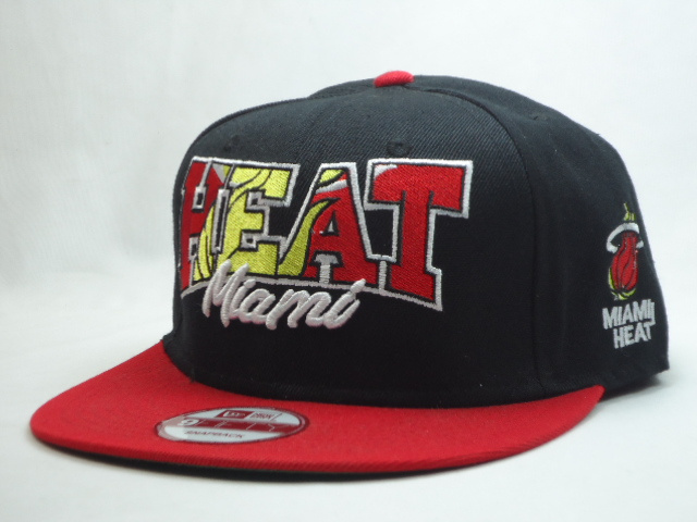NBA Miami Heat Stitched Snapback Hats 010