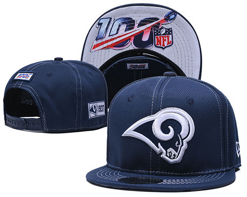 NFL Los Angeles Rams 2019 100th Season Stitched Snapback Hats 019
