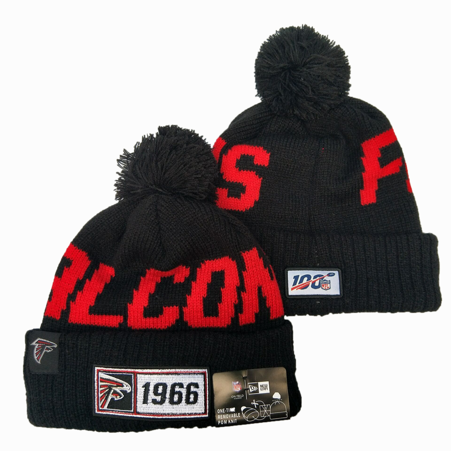 NFL Atlanta Falcons New Era 2019 Sideline Road Reverse Sport Knit Hats 030