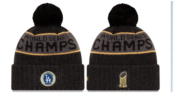 MLB Los Angeles Dodgers 2020 World Series Champions Knit Hats 041
