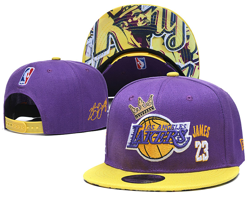 NBA Los Angeles Lakers Stitched Snapback Hats 001