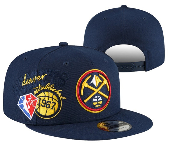 Denver Nuggets Stitched Snapback 75th Anniversary Hats 004