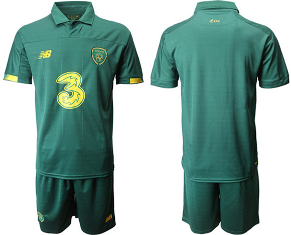Men's Ireland Republic Custom Euro 2021 Soccer Jersey and Shorts (Check description if you want Women or Youth size)