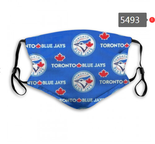 Toronto Blue Jays Face Mask 05493 Filter Pm2.5 (Pls Check Description For Details) Blue Jays Mask