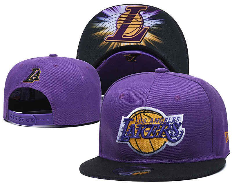 NBA Los Angeles Lakers Stitched Snapback Hats 006