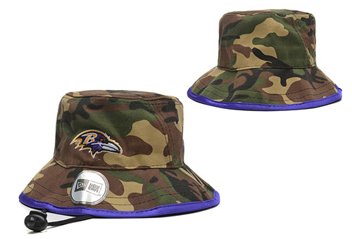 NFL Baltimore Ravens Stitched Bucket Fisherman Hats 052