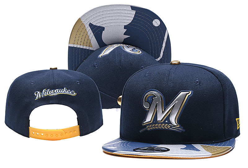 MLB Milwaukee Brewers Stitched Snapback Hats 003