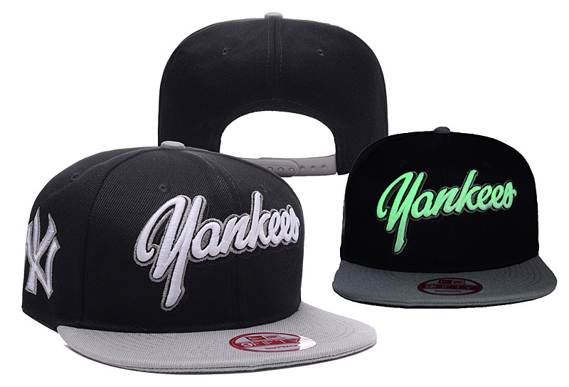 MLB New York Yankees Stitched Snapback Hats 058