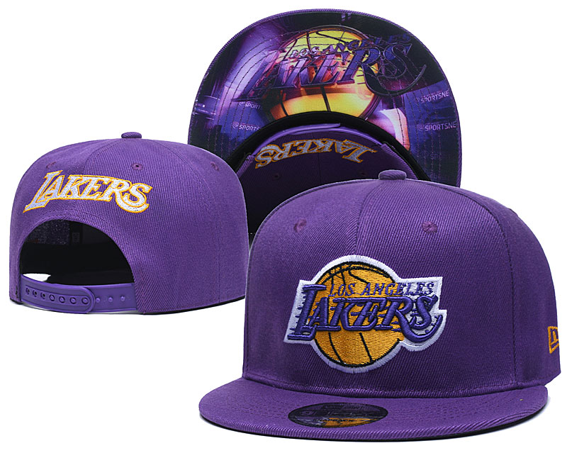NBA Los Angeles Lakers Stitched Snapback Hats 018