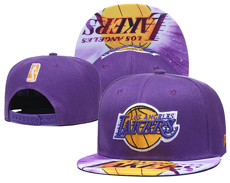 NBA Los Angeles Lakers Stitched Snapback Hats 021