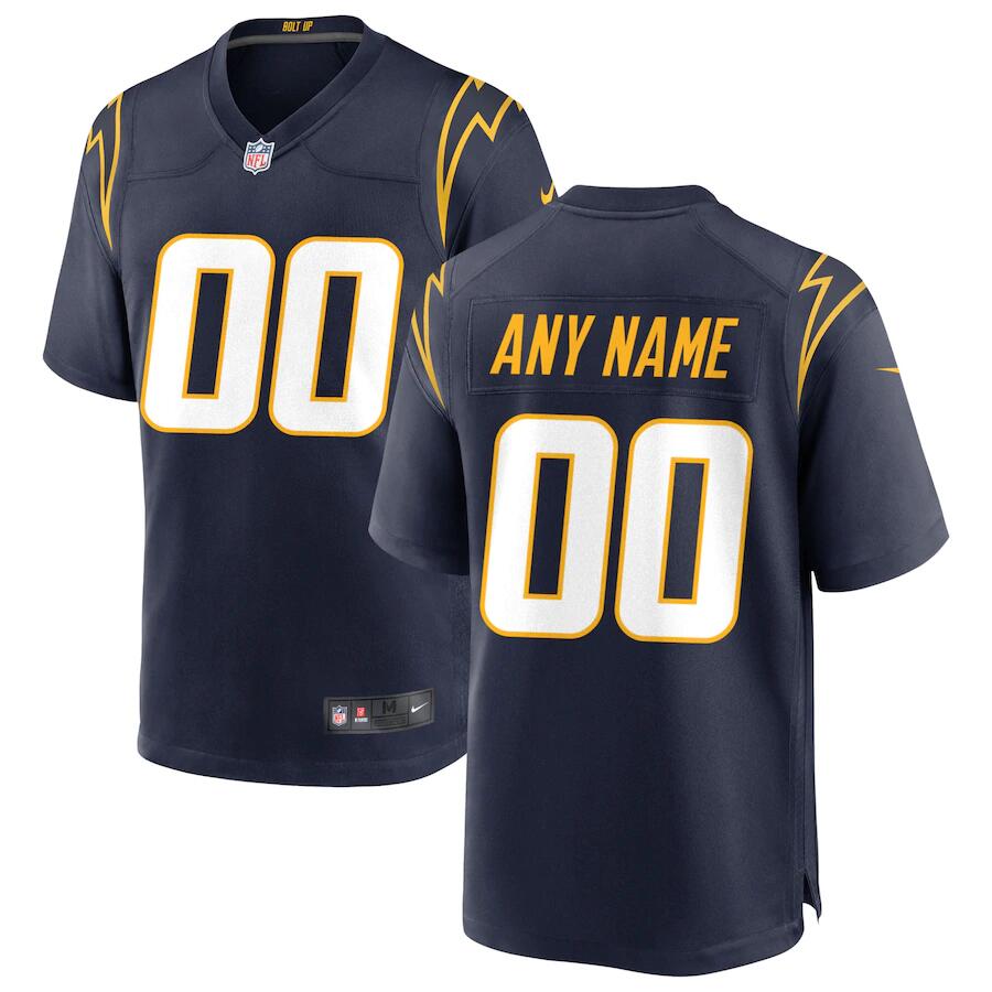 Men's Los Angeles Chargers Customized 2020 Navy Vapor Untouchable Stitched Limited Jersey