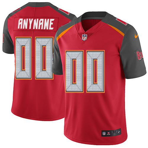 Men's Tampa Bay Buccaneers Customized Red Team Color Vapor Untouchable Limited Stitched NFL Jersey (Check description if you want Women or Youth size)
