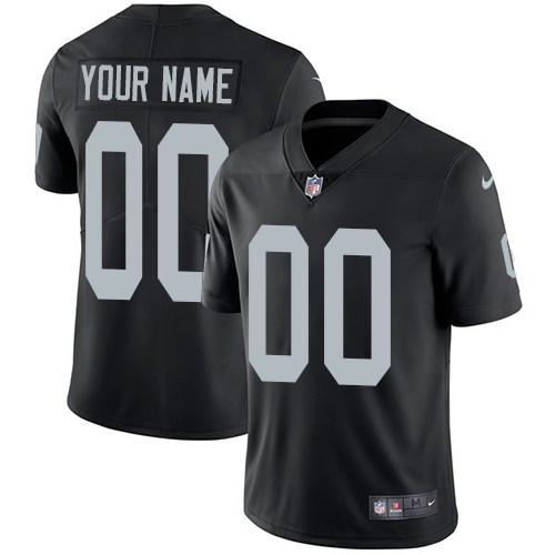 Men's Oakland Raiders Customized Black Team Color Vapor Untouchable Limited Stitched NFL Jersey (Check description if you want Women or Youth size)