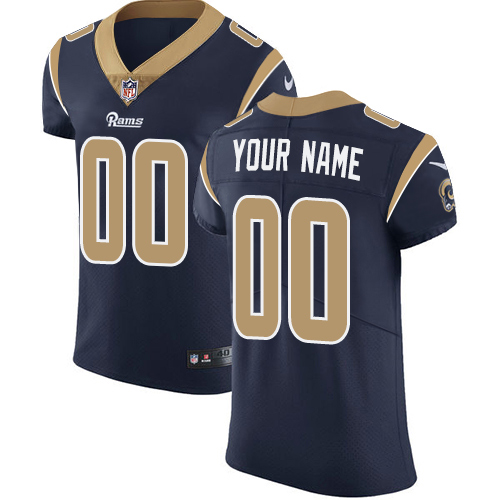 Men's Los Angeles Rams Navy Vapor Untouchable Custom Elite NFL Stitched Jersey (Check description if you want Women or Youth size)
