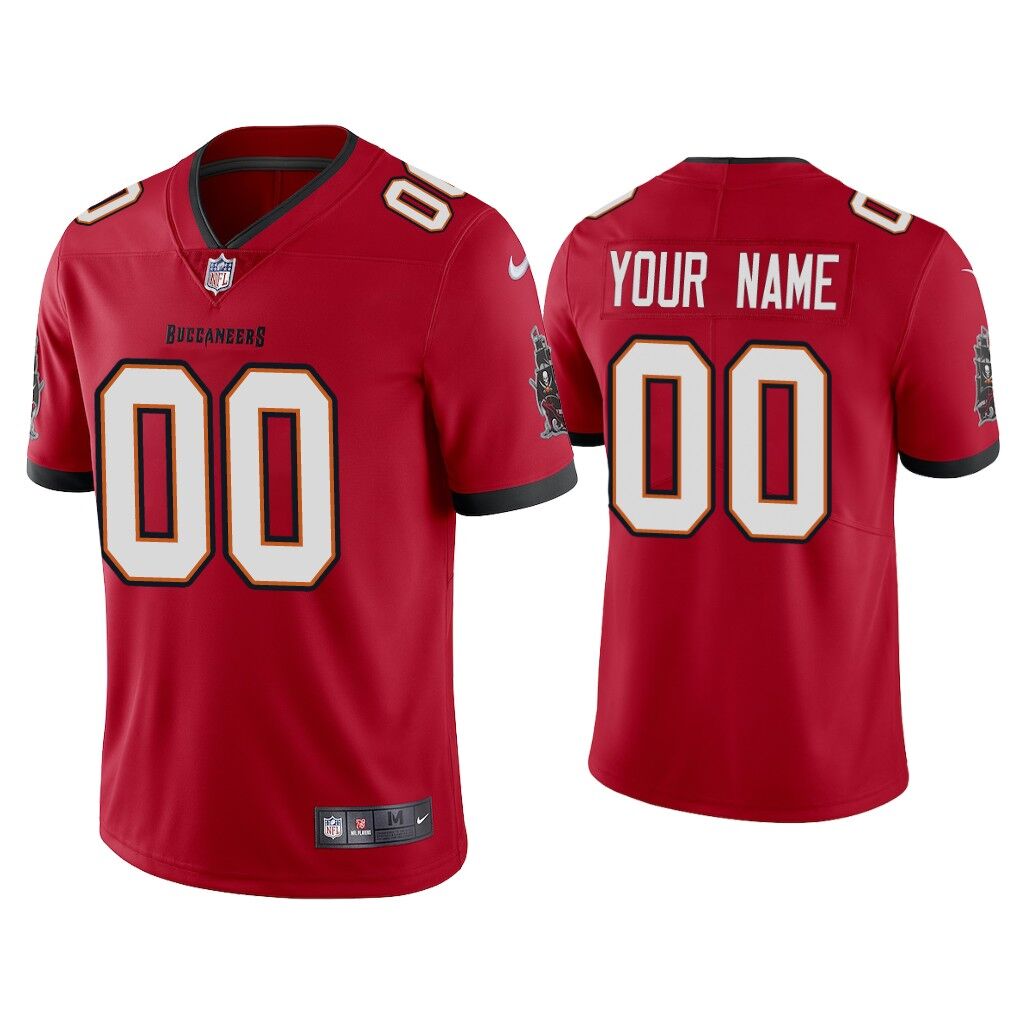 Men's Tampa Bay Buccaneers Customized 2020 Red Vapor Untouchable Limited Stitched NFL Jersey (Check description if you want Women or Youth size)