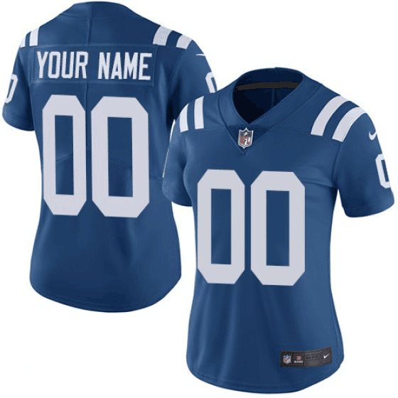 Women's Indianapolis Colts Customized Royal Blue Team Color Vapor Untouchable Limited Stitched NFL Jersey