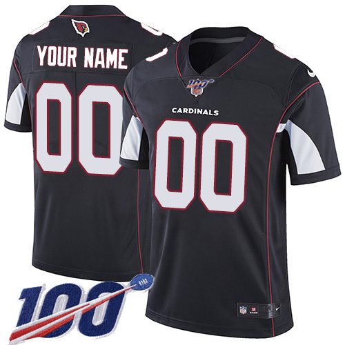 Men's Arizona Cardinals 100th Season ACTIVE PLAYER Black Vapor Untouchable Limited Stitched NFL Jersey.