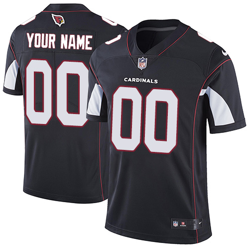 Men's Arizona Cardinals Customized Black Alternate Vapor Untouchable NFL Stitched Limited Jersey (Check description if you want Women or Youth size)