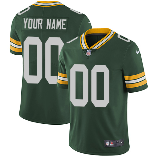 Men's Green Bay Packers Customized Green Team Color Vapor Untouchable Limited Stitched NFL Jersey