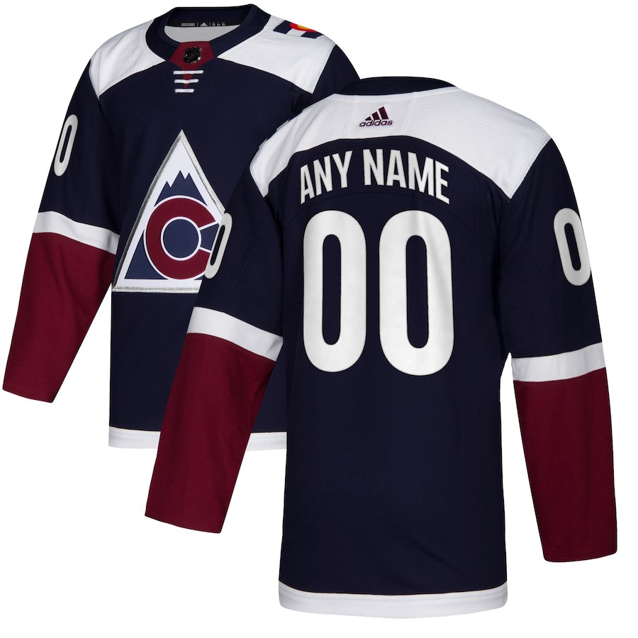 Men's Colorado Avalanche Custom Name Number Size NHL Stitched Jersey