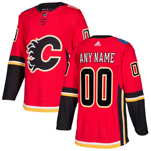 Men's Calgary Flames Custom Name Number Size NHL Stitched Jersey