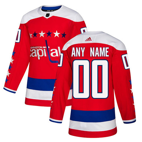 Men's Washington Capitals Custom Name Number Size NHL Stitched Jersey