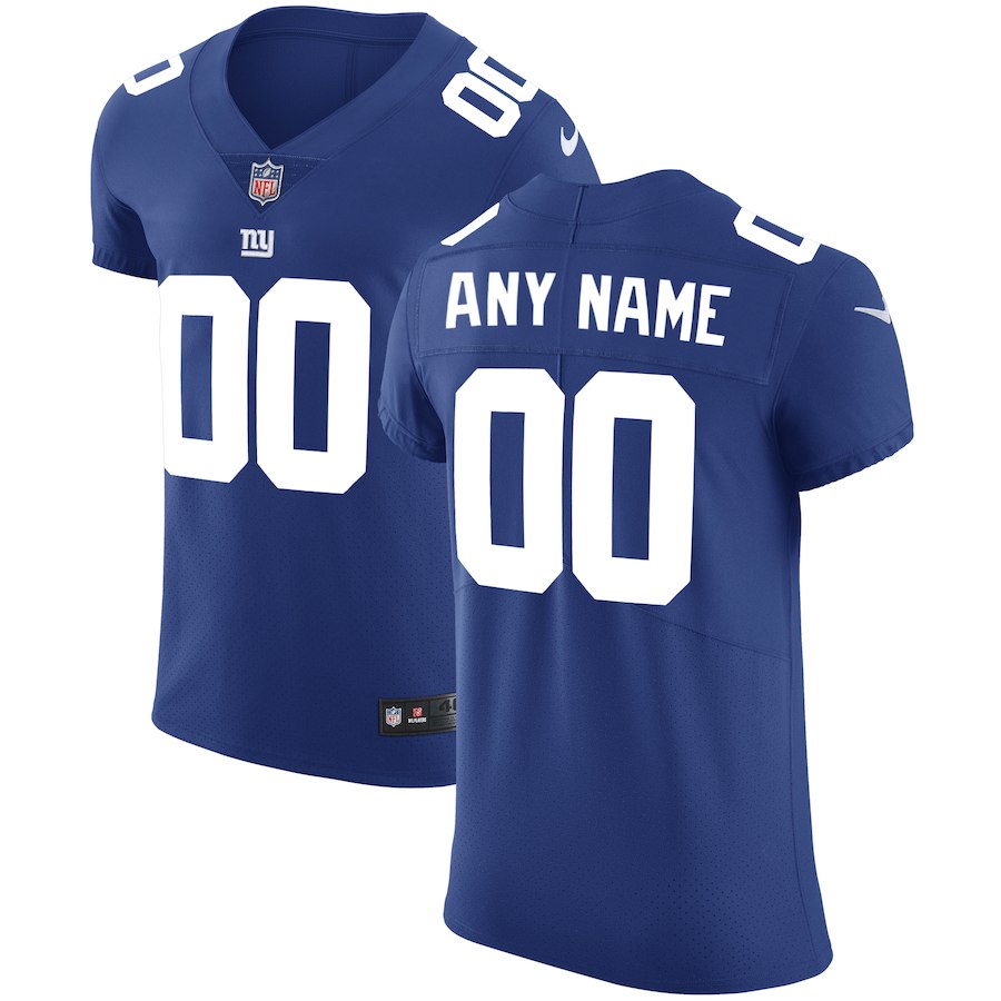 Men's New York Giants Royal Vapor Untouchable Custom Elite Stitched NFL Jersey (Check description if you want Women or Youth size)