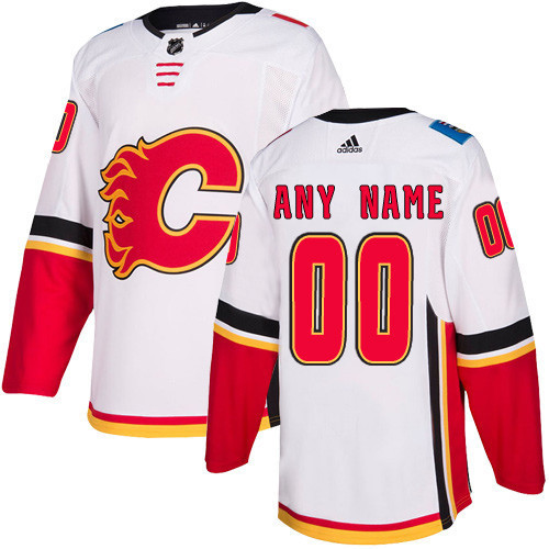 Men's Calgary Flames Custom Name Number Size NHL Stitched Jersey