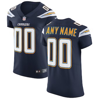Men's Los Angeles Chargers Navy Vapor Untouchable Custom Elite NFL Stitched Jersey (Check description if you want Women or Youth size)