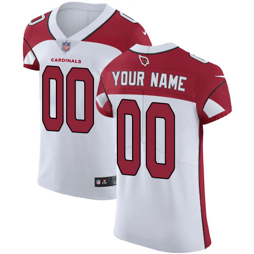 Men's Arizona Cardinals White Vapor Untouchable Custom Elite NFL Stitched Jersey (Check description if you want Women or Youth size)