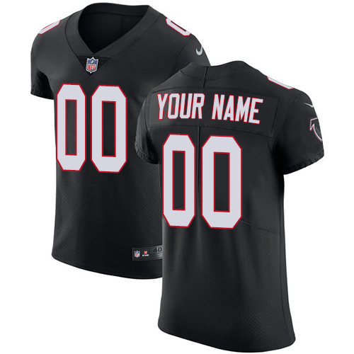 Men's Atlanta Falcons Black Alternate Vapor Untouchable Custom Elite NFL Stitched Jersey (Check description if you want Women or Youth size)