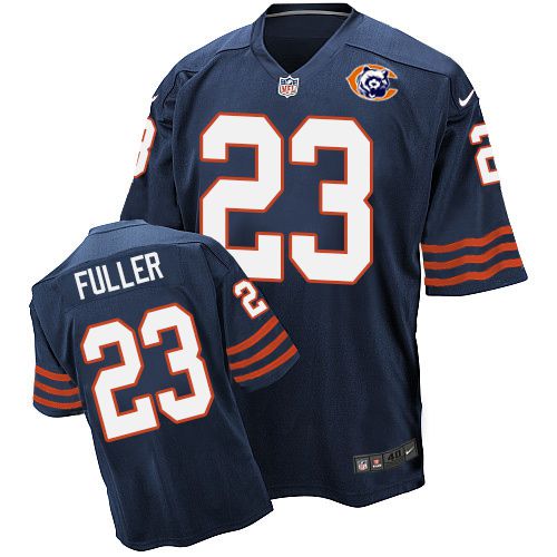 Men's Chicago Bears Navy Custom Elite Stitched Jersey (Check description if you want Women or Youth size)