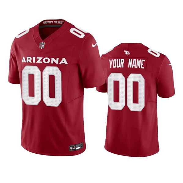 Men's Arizona Cardinals Customized Red 2023 F.U.S.E.Vapor Untouchable Limited Stitched Jersey