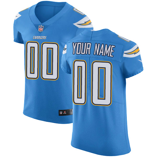 Men's Los Angeles Chargers Electric Blue Vapor Untouchable Custom Elite NFL Stitched Jersey (Check description if you want Women or Youth size)