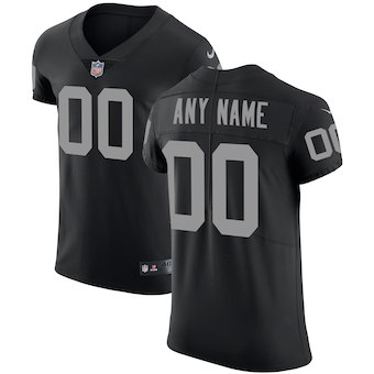 Men's Oakland Raiders Black Vapor Untouchable Custom Elite NFL Stitched Jersey (Check description if you want Women or Youth size)